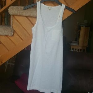 White summer tank dress. J. Crew